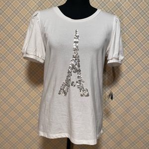 Karl Lagerfeld Paris Embellished T-Shirt NWT